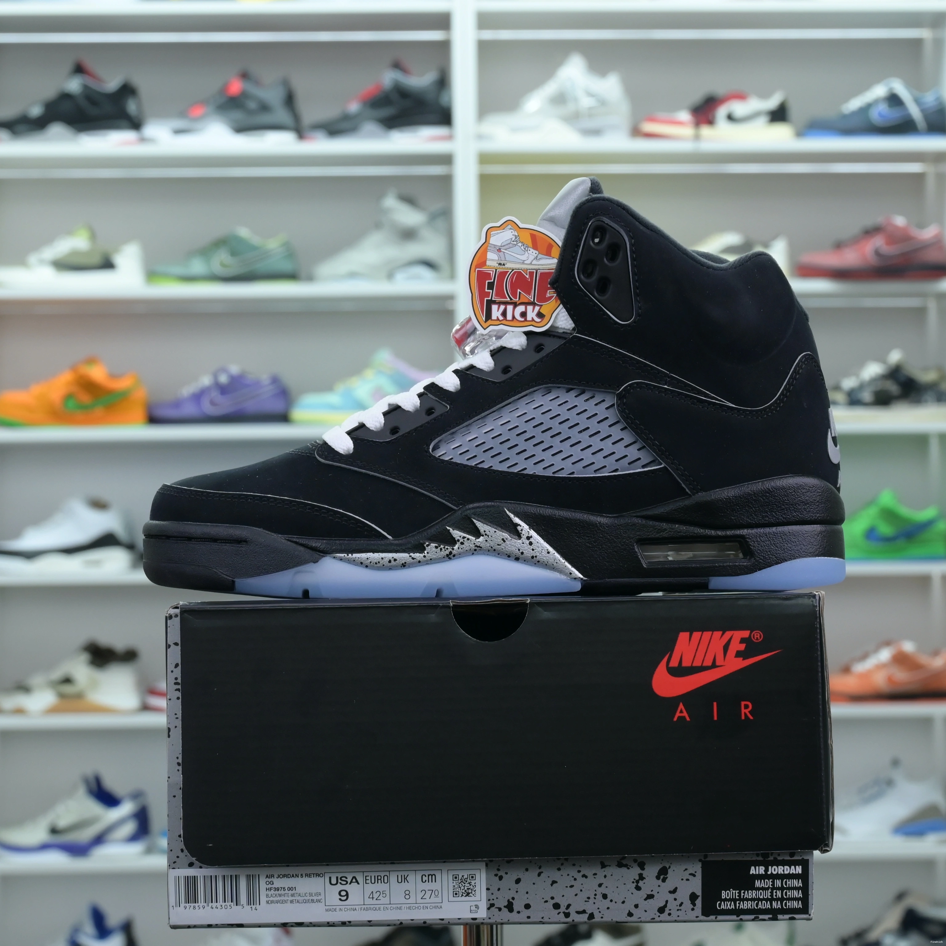 Jordan REIMAGINED” Air METALLIC 5“BLACK Jordan 0708